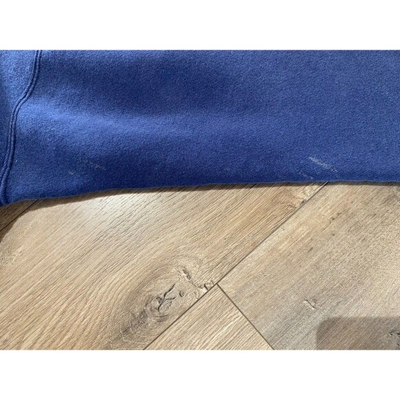 VTG Nike Sweatshirt Mens L Blue Crew Neck Fleece Pullover USA MADE DISTRESSED - Picture 11 of 11